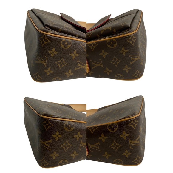 LOUIS VUITTON Vivacite GM Monogram Leather 2way Handbag Shoulder Bag Brown 19734 - Picture 7 of 9